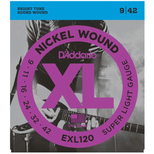 Daddario EXL120, Струни за електрическа китара 09-42