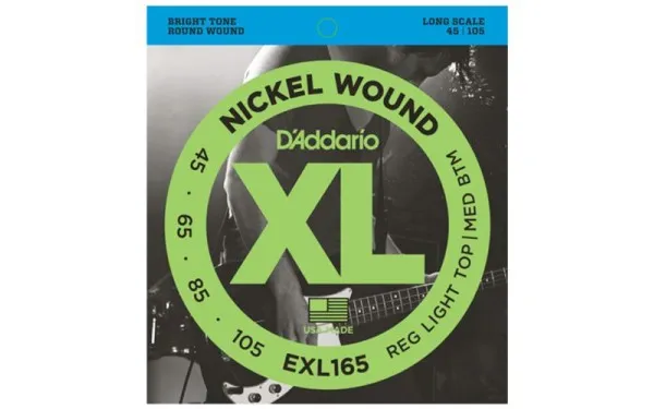 Daddario EXL165, Струни за бас китара 45-105