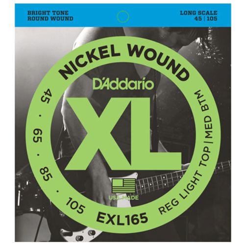 Daddario EXL165, Струни за бас китара 45-105