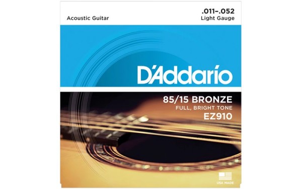 Daddario EZ910, Струни за акустична китара 11-52
