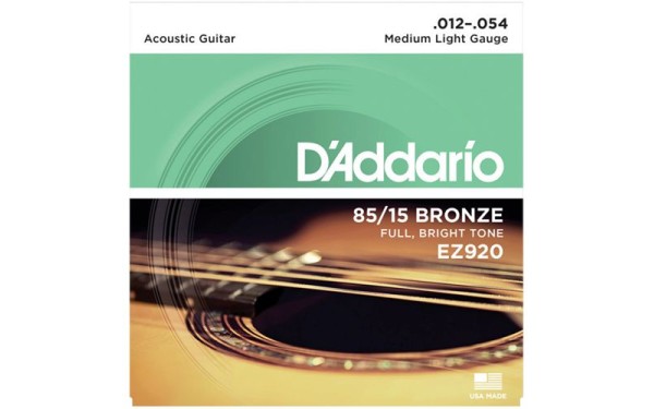 Daddario EZ920, Струни за акустична китара 12-54