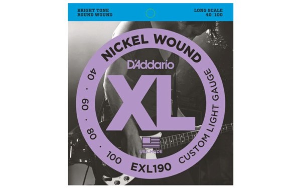 Daddario EXL190, Струни за бас китара 40-100