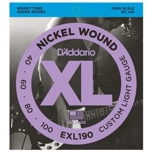 Daddario EXL190, Струни за бас китара 40-100