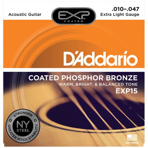 Daddario EXP15, Струни за акустична китара 10-47, Phosphor Bronze