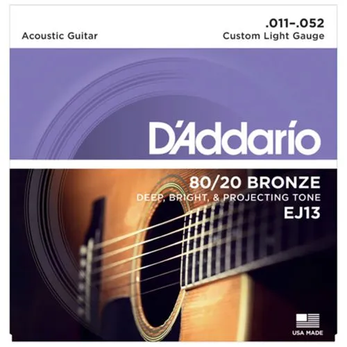 Daddario EJ13, Струни за акустична китара 11-52