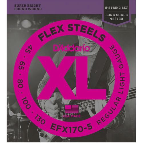 Daddario EFX170-5, Струни за бас китара 45-130