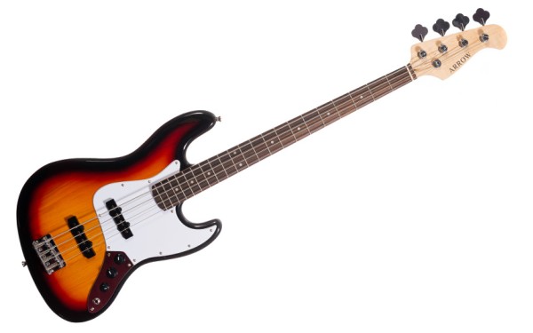 Електрическа бас китара Arrow Louisiana 4 Bass Sunburst Rosewood/White
