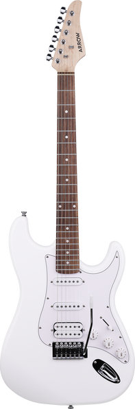 Комплект електрическа китара Arrow Tonecaster ST 211 Snow White R/W, Jeremi GA-10