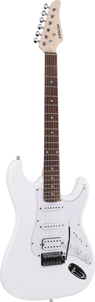Комплект електрическа китара Arrow Tonecaster ST 211 Snow White R/W, Jeremi GA-10