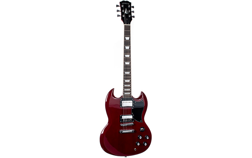 Електрическа китара Arrow Twincut SG22 Cherry Pie R/W