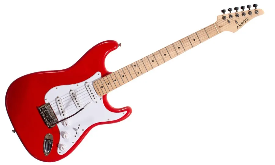 Електрическа китара Arrow ST 111 Diamond Red Maple/White
