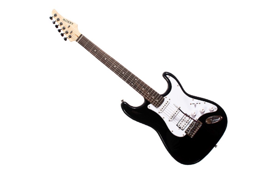 Комплект електрическа китара Arrow Tonecaster ST 211 Abyss Black R/W, Jeremi GA-10