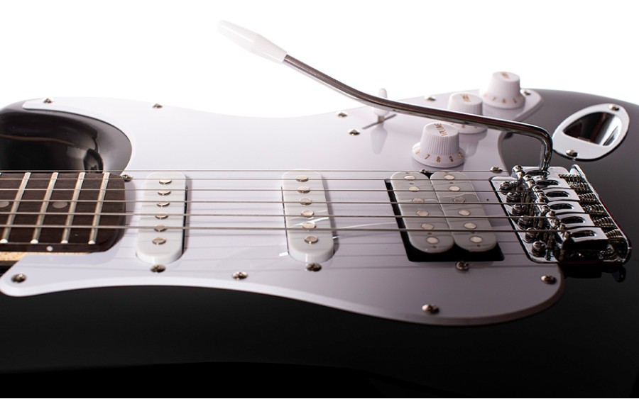 Комплект електрическа китара Arrow Tonecaster ST 211 Abyss Black R/W, Jeremi GA-10