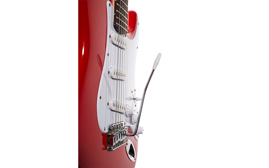 Електрическа китара Arrow ST 111 Diamond Red Rosewood/White
