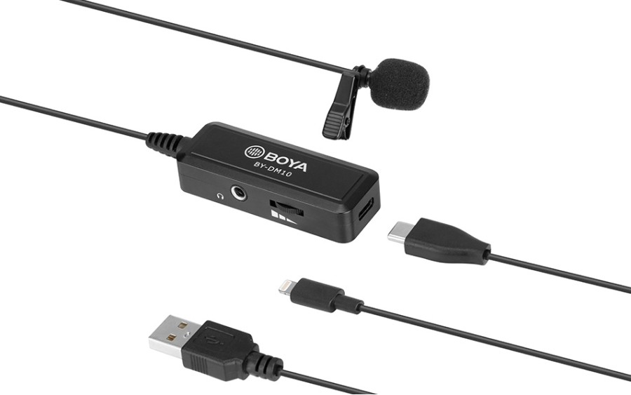 BOYA BY-DM10 - микрофон тип брошка