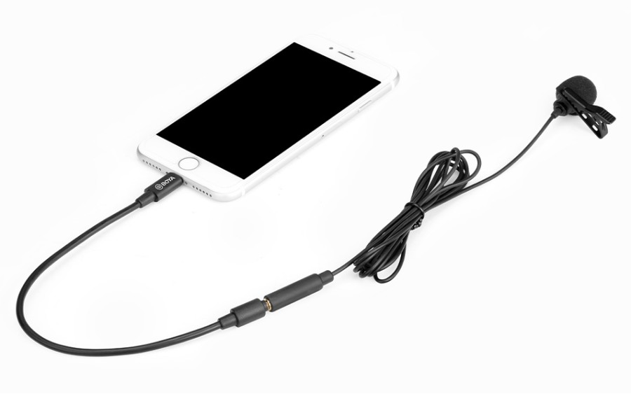 BOYA BY-M2 - микрофон брошка за iOS