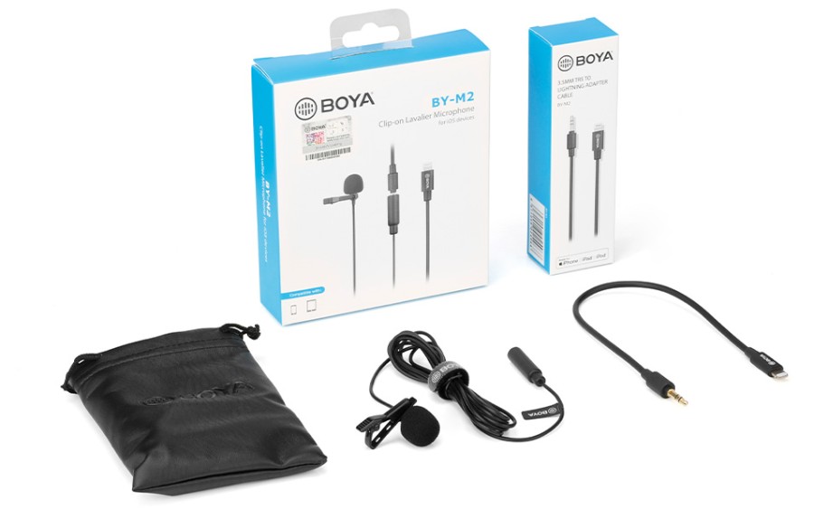 BOYA BY-M2 - микрофон брошка за iOS