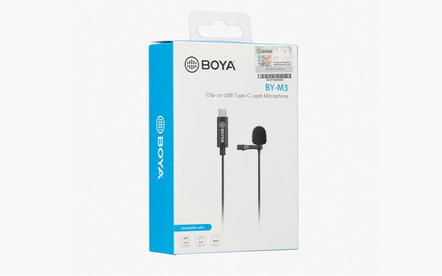 BOYA BY-M3 - микрофон тип брошка