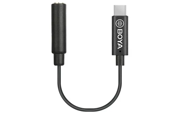 BOYA BY-K6 - адаптер от женски 3.5mm TRS към мъжки Type-C