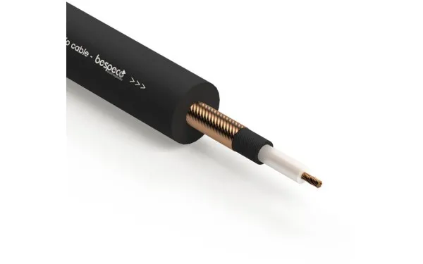 Инструментален кабел Bespeco B/CVP400BK, 1x0.75mm², Ø7mm, Черен