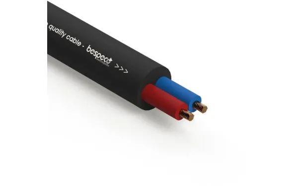 Кабел за тонколони Bespeco B/FLEX250, 2x2.5mm², Ø8.6mm, Черен