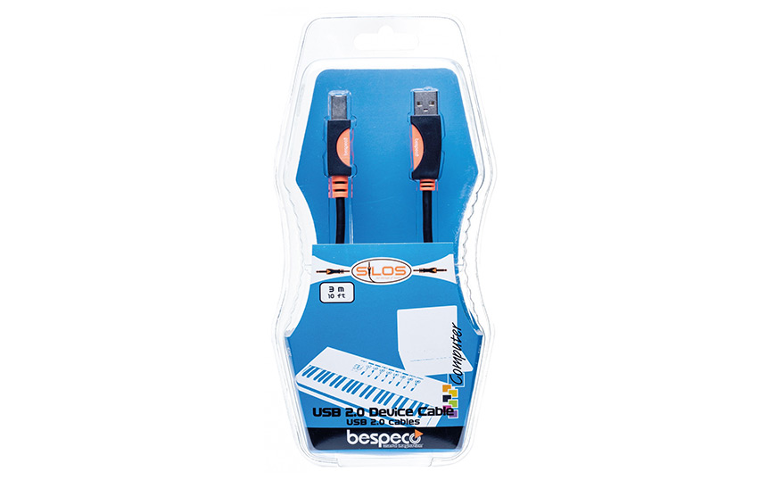 Кабел Bespeco SLAB300, USB-A/USB-B