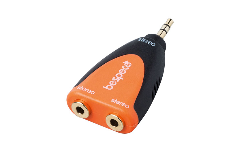 Адаптер Bespeco SLAD225, 2x3.5mm/3.5mm