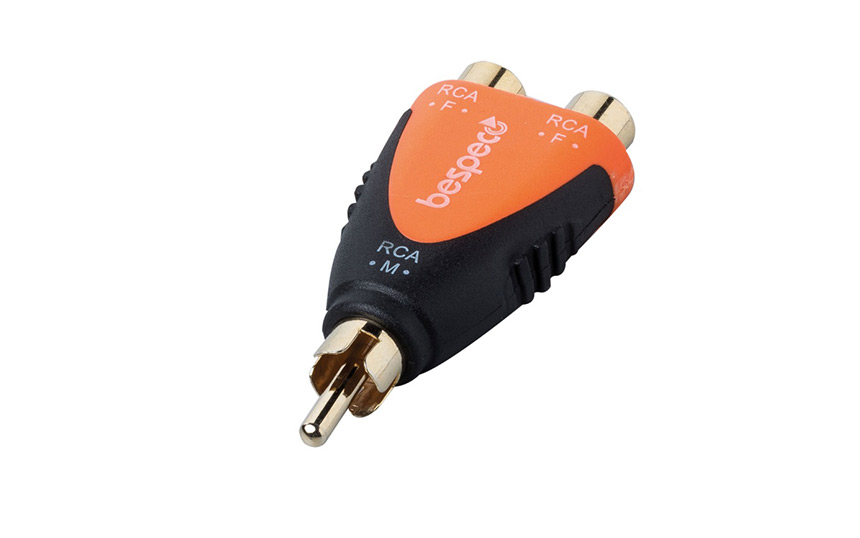 Адаптер Bespeco SLAD355, 2xRCA/RCA