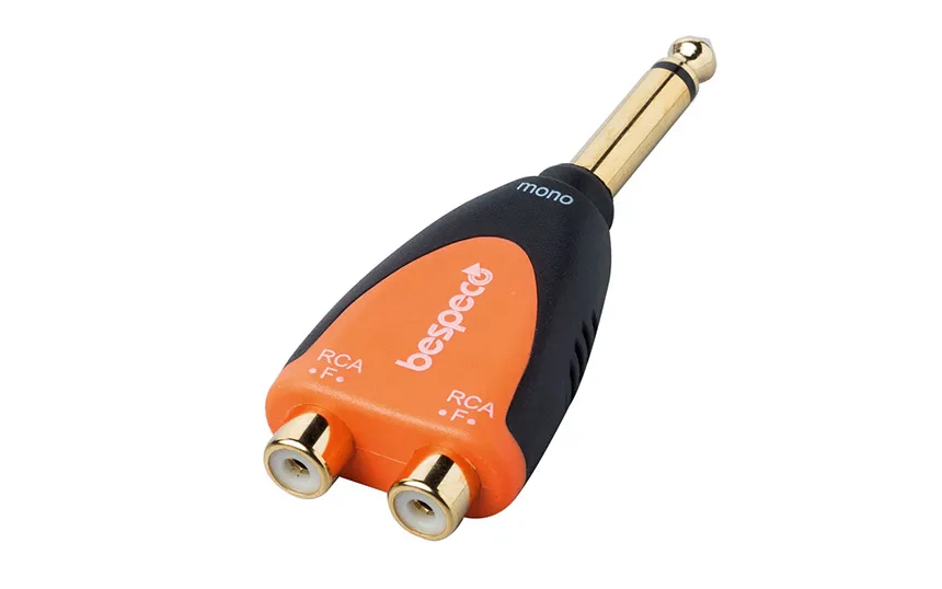 Адаптер Bespeco SLAD365, 2xRCA/3.5mm