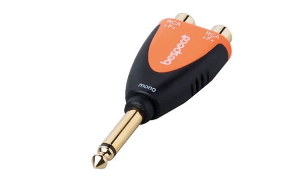 Адаптер Bespeco SLAD365, 2xRCA/3.5mm