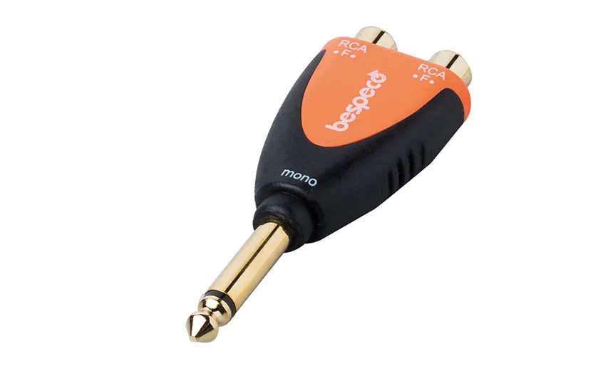 Адаптер Bespeco SLAD365, 2xRCA/3.5mm