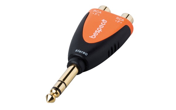 Адаптер Bespeco SLAD370, 2xRCA/6.3mm