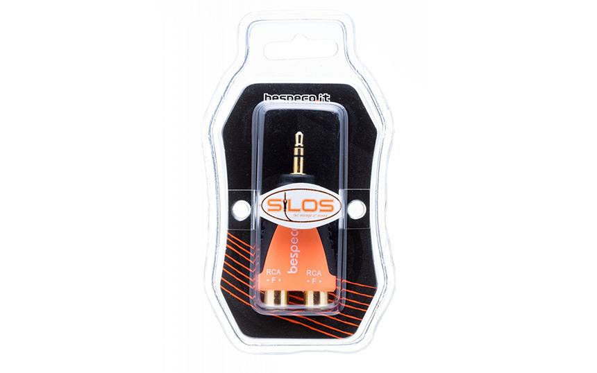 Адаптер Bespeco SLAD380, 2xRCA/3.5mm