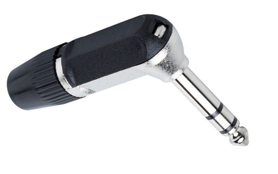 Конектор Bespeco SS90, 6.3mm, Стерео, Г-образен