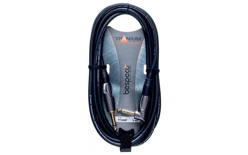 Кабел Bespeco TT600P, 6.3mm/6.3mm, 6m, Г-образен