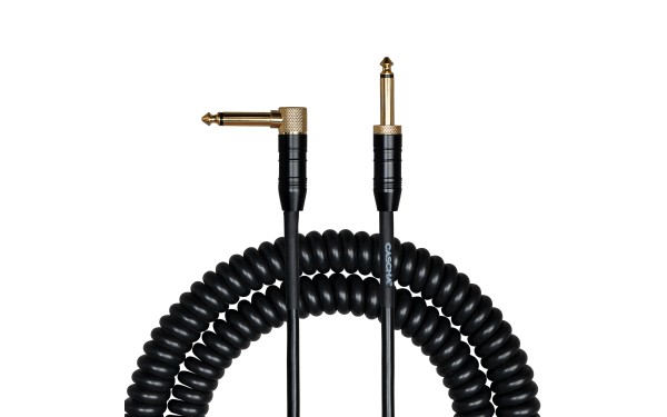 Кабел Cascha Advanced Line CCA-G2BK6, Спираловиден, Черен, 6m, 6.3mm/6.3mm