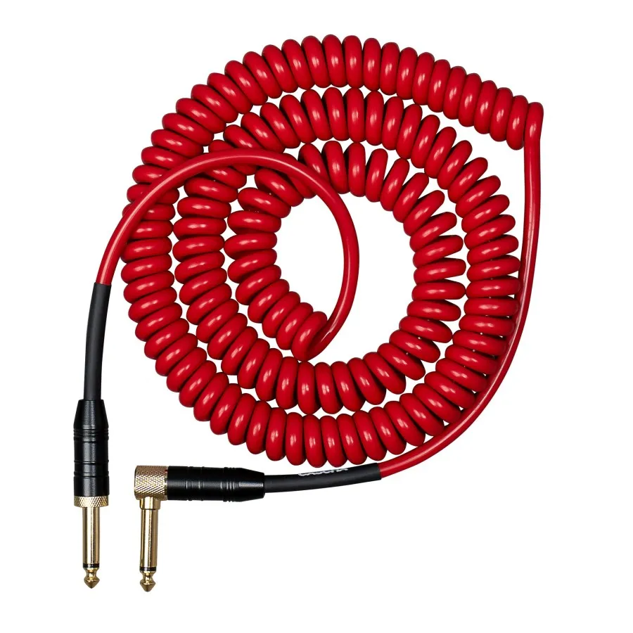 Кабел Cascha Advanced Line CCA-G2RD6, Спираловиден, Червен, 6m, 6.3mm/6.3mm