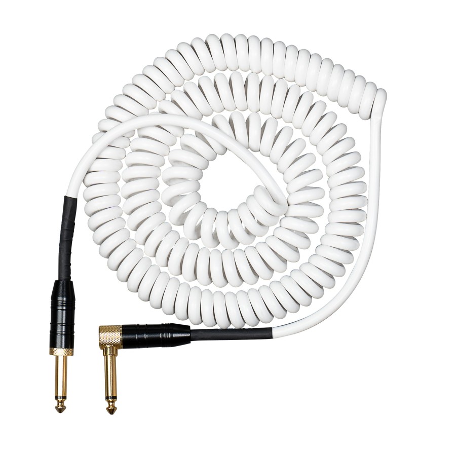 Кабел Cascha Advanced Line CCA-G2WH6, Спираловиден, Бял, 6m, 6.3mm/6.3mm