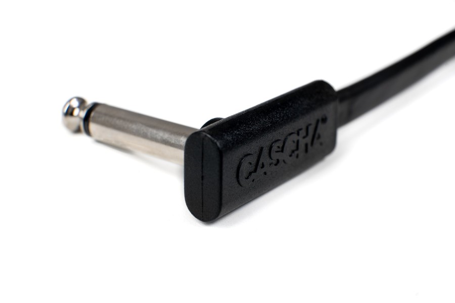 Пач кабел Cascha Advanced Line CCA-PC130, Плосък, Черен, 30cm