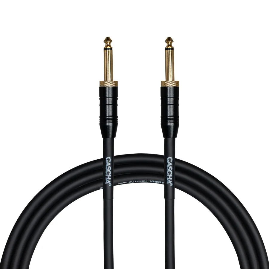 Кабел Cascha Professional Line CCP-G1SBK3, Черен, 6.3mm/6.3mm, 3m