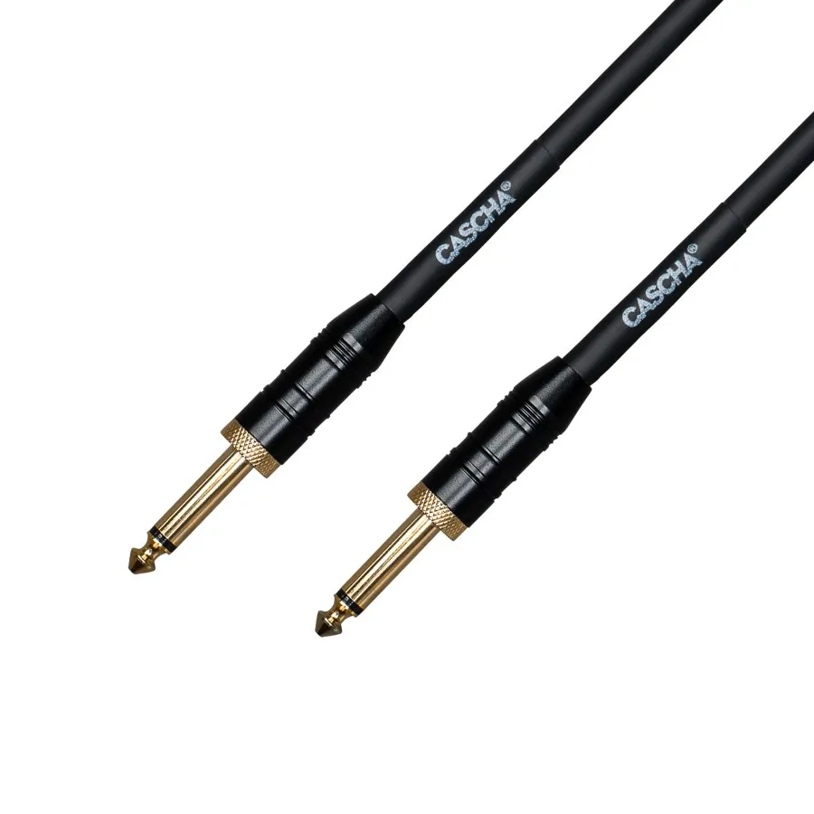Кабел Cascha Professional Line CCP-G1SBK3, Черен, 6.3mm/6.3mm, 3m