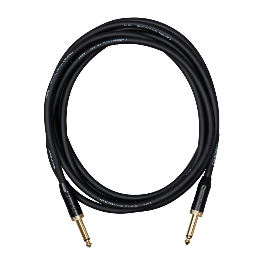 Кабел Cascha Professional Line CCP-G1SBK3, Черен, 6.3mm/6.3mm, 3m