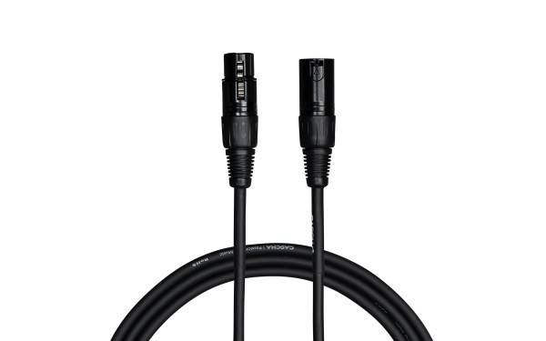 Кабел Cascha Standard Line CCS-M1BK2, Черен, XLR-F / XLR-M, 2m