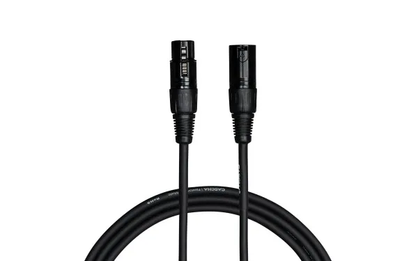 Кабел Cascha Standard Line CCS-M1BK2, Черен, XLR-F / XLR-M, 2m