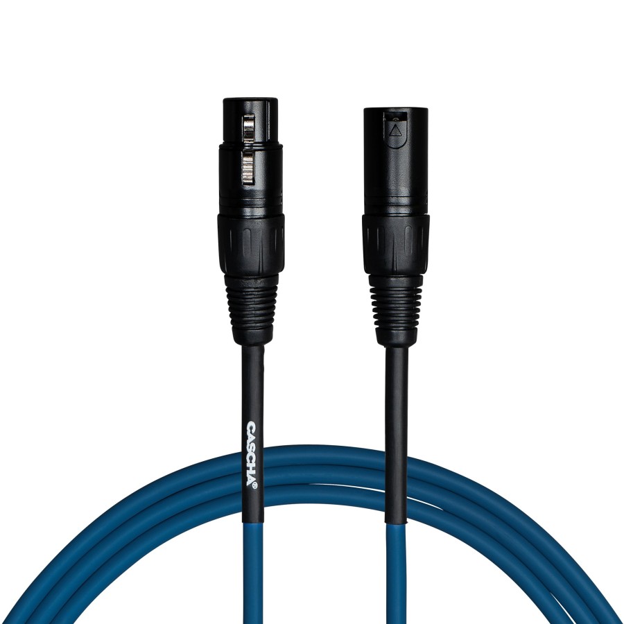 Кабел Cascha Standard Line CCS-M1BL2, Син, XLR-F / XLR-M, 2m