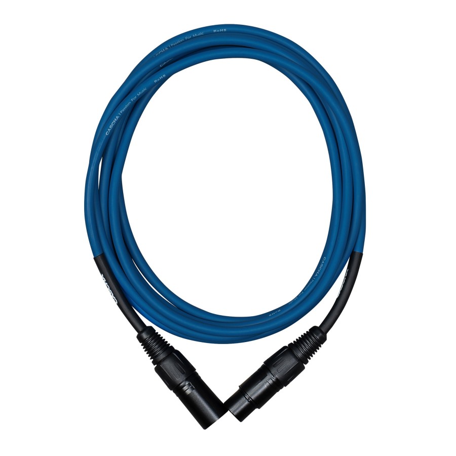 Кабел Cascha Standard Line CCS-M1BL2, Син, XLR-F / XLR-M, 2m