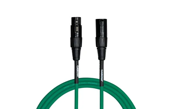 Кабел Cascha Standard Line CCS-M1GR2, Зелен, XLR-F / XLR-M, 2m