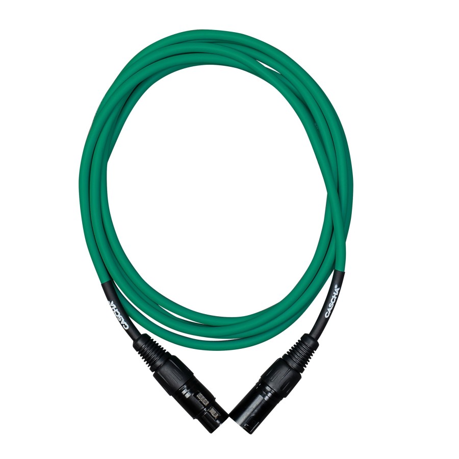 Кабел Cascha Standard Line CCS-M1GR2, Зелен, XLR-F / XLR-M, 2m