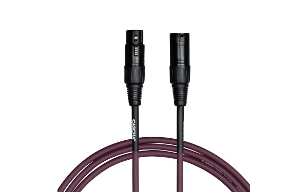 Кабел Cascha Standard Line CCS-M1PU2, Лилав, XLR-F / XLR-M, 2m