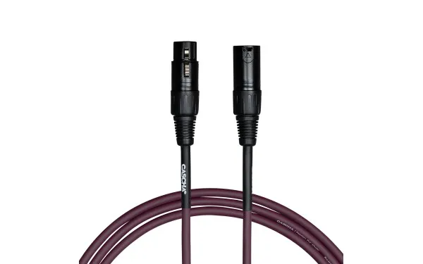 Кабел Cascha Standard Line CCS-M1PU2, Лилав, XLR-F / XLR-M, 2m